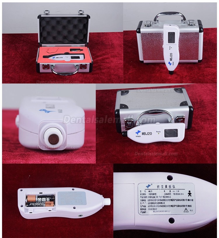 US STOCK! MBJ20 Portable Transcutaneous Jaundice Detector Jaundice Meter Handheld Bilirubinometer